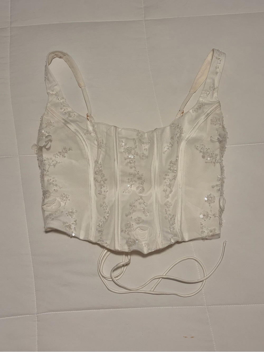 Oh Polly Letitia Embellished Lace-up Corset Top - Picture 5 of 8